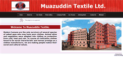 Desktop Screenshot of muazuddintextile.com