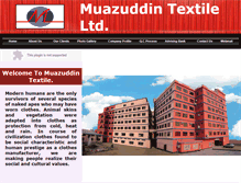 Tablet Screenshot of muazuddintextile.com
